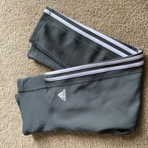Adidas 3/4 Sage Green leggings.